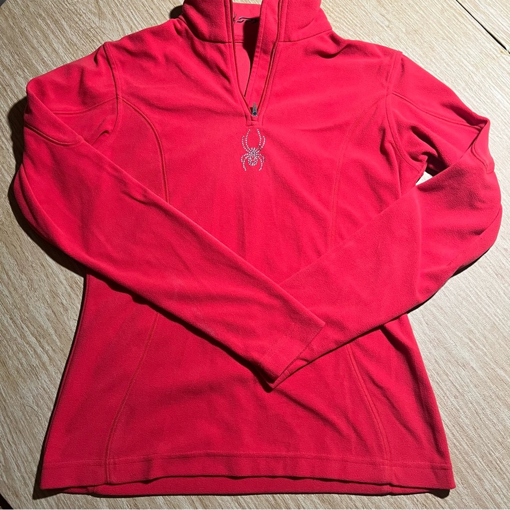 Spyder “Shimmer Bug” Half-Zip Baselayer – Women’s Performance Ski Top / Thermal